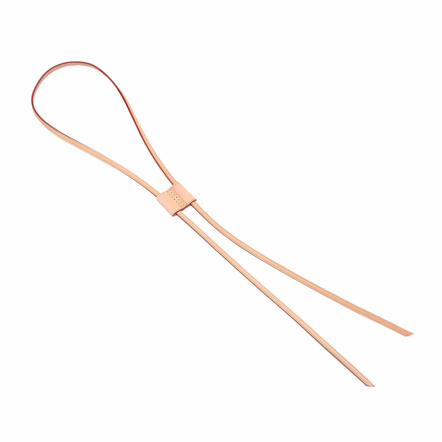 Handcrafted Vachetta Leather String Slide String Keeper for Noe Bucket Bag, Noe NM, Noe BB - Beige - Mini