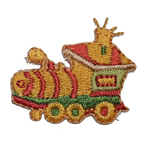 ID 1669Z Child Toy Train Patch Present Railroad Wood Embroidered IronOn Applique
