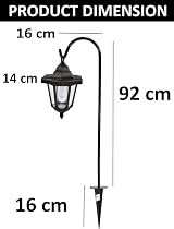 Unibos Set of 2 Solar Classic LED Shepherd Hanging Garden Lanterns Coach view 4