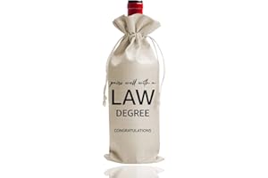 DOI-LANEE Law School Graduation Gift Wine Bag, Law School, Law Degree Graduation Gift, Law Degree, Gift for Her, Gift for Him, Bar Exam, Pairs Well with Law School Graduation (DL067）