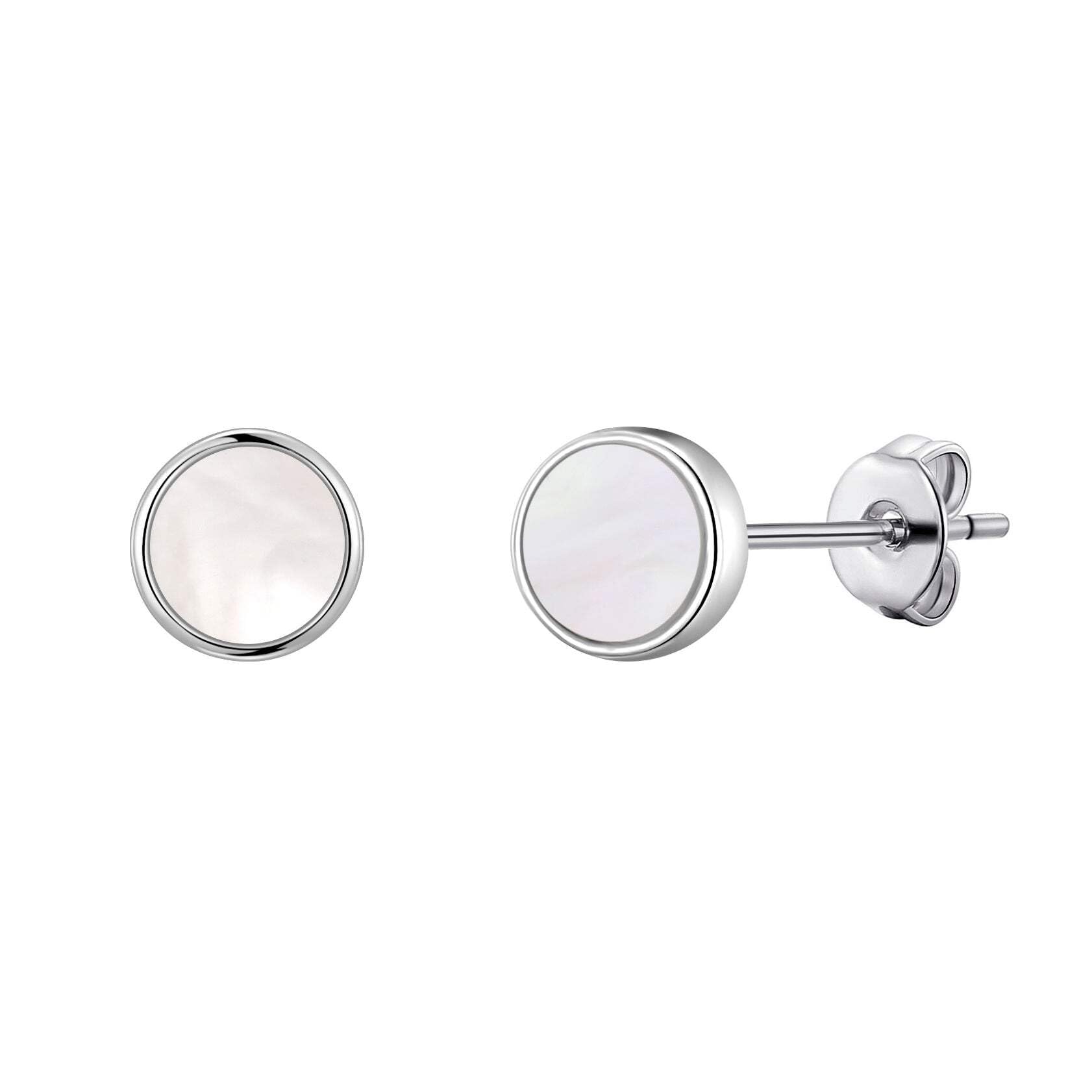 Philip Jones Mother of Pearl Stud Earrings