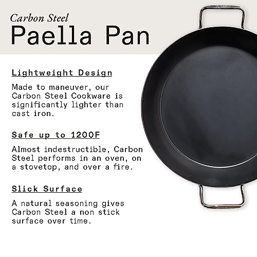 Made In Cookware 12 Grill Fry Pan - Professional Carbon Steel Skillet