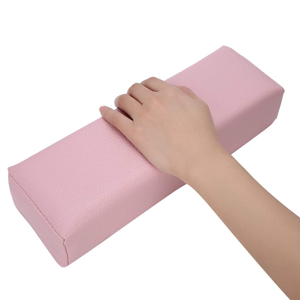 Manicure Hand Pad Nail Hand Pillow Hand Rest Cushion for Household for Manicurists(pink)