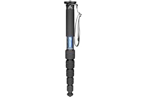 Leofoto MP-366C 6 Section CF Travel Monopod Carbon Fiber 65" Tall 17.3" Folded 1/4" & 3/8"