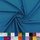 Ice Fabrics Cotton Polyester Broadcloth Fabric by The Yard - 60" Wide Soft &amp; Breathable Broadcloth Fabric for Sewing - Perfect for Apparel, Bedding, Curtains and More - Peacock - 2 Yards