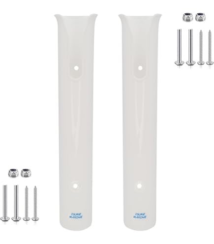 Support Mural Pour Ranger Vos Moulinets De Pêche - Lot De 6 En Nylon Avec Vis Incluses - Idéal Garage, Bateau Ou Cabane