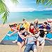 Wemk Beach Blanket, Premium Waterproof Outdoor Beach Blanket Sand Proof Mat, 82.7″ X 78.7″, Fast Dry, for Travel, Camping, Hiking, with 2 Waterproof Phone Bagthumb 1