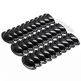 WEICHUAN 30PCS Retro Style Black Drawer Knobs Pulls Handles - Antique Kitchen Cabinets Furniture Wardrobe Medicine Drawer Knob Pull Handle(Length: 81mm Width: 32mm)
