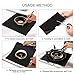 Keliiyo Stove Burner Covers Stove Counter Gap Cover - FDA Approved Burner Protectors & Stove Gap Filler Cover | Seals Spill Guard for Stove, Counter, Washer, Dryer, Heat Resistant & Easy Clean(Black)