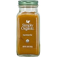 Simply Organic Ground Turmeric Root, Certified Organic | 2.38 oz | Pack of 3 | Curcuma longa L.