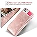 LAMEEKU iPhone SE 2nd Generation Wallet Case, iPhone 7/8 Card Holder case, Shockproof Apple 8 Leather case with Hidden Credit Card Holder, Protective Cover for Apple iPhone 8/7/SE 4.7inch Rose Gold