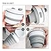 ROCONTRIP Silicone Collapsible Cup Convenient Travel Coffee Mug Lightweight Food Grade Silicone & PP BPA Free for Camping Hiking Outdoor Commuters (Grey)