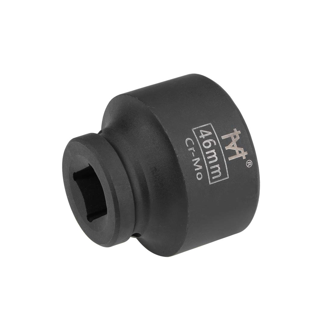 sourcing map 3/4-Inch Drive by 46mm Shallow Impact Socket, Cr-Mo Alloy Steel, 6-Point, Metric