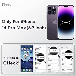 TOCOL [5 in 1 for iPhone 14 Pro Max Case, 2 Screen