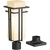 Yoenecea Outdoor Post Light Fixture - Aluminum Lamp Posts Outdoor Lighting, Outdoor Lightpost Lantern with 3-Inch Pier Mount 