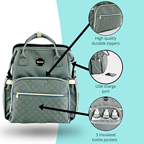 GUAV 5in1 Diaper Backpack Portable Foldable Baby Bed