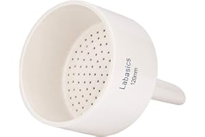 Labasics Porcelain Buchner Funnel 120 mm, Porcelain Buchner Filter Funnel OD 12 cm ID 11.3 cm for Laboratory