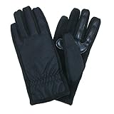 Isotoner Women's Nylon SmarTouch Winter Texting Gloves, Large / Xlarge, Black