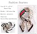 K-Elewon Silk Feeling Scarf Women's Medium Square Satin Hair Scarf 27.5 x 27.5 inches SK070-A