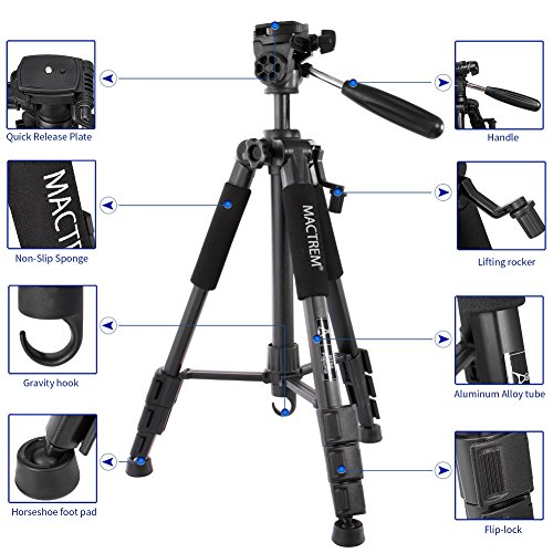 USA free shipping Camera Tripod, Mactrem PT55 Compact Travel Tripod