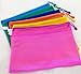 Exdiag Pearl Matte Style Waterproof Double Layer Zipper File Bags 5pcs (A4_color Random Mix)
