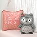 Lambs & Ivy Family Tree Coral/Gold Decorative Pillow