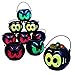 Toy Cubby 2 ½ Inches Mini Eerie Halloween Bucket Treats and Sweets Holder with Handles - 12 Pieces