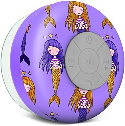 Aduro AquaSound WSP20 Shower Speaker, Portable Waterproof Wireless Bluetooth Speaker (Mermaid)