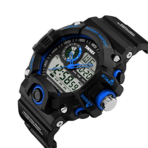 Men Sport Watch LED Digital Watch Fashion Brand Outdoor 50M Waterproof S-Shock Wristwatch Military