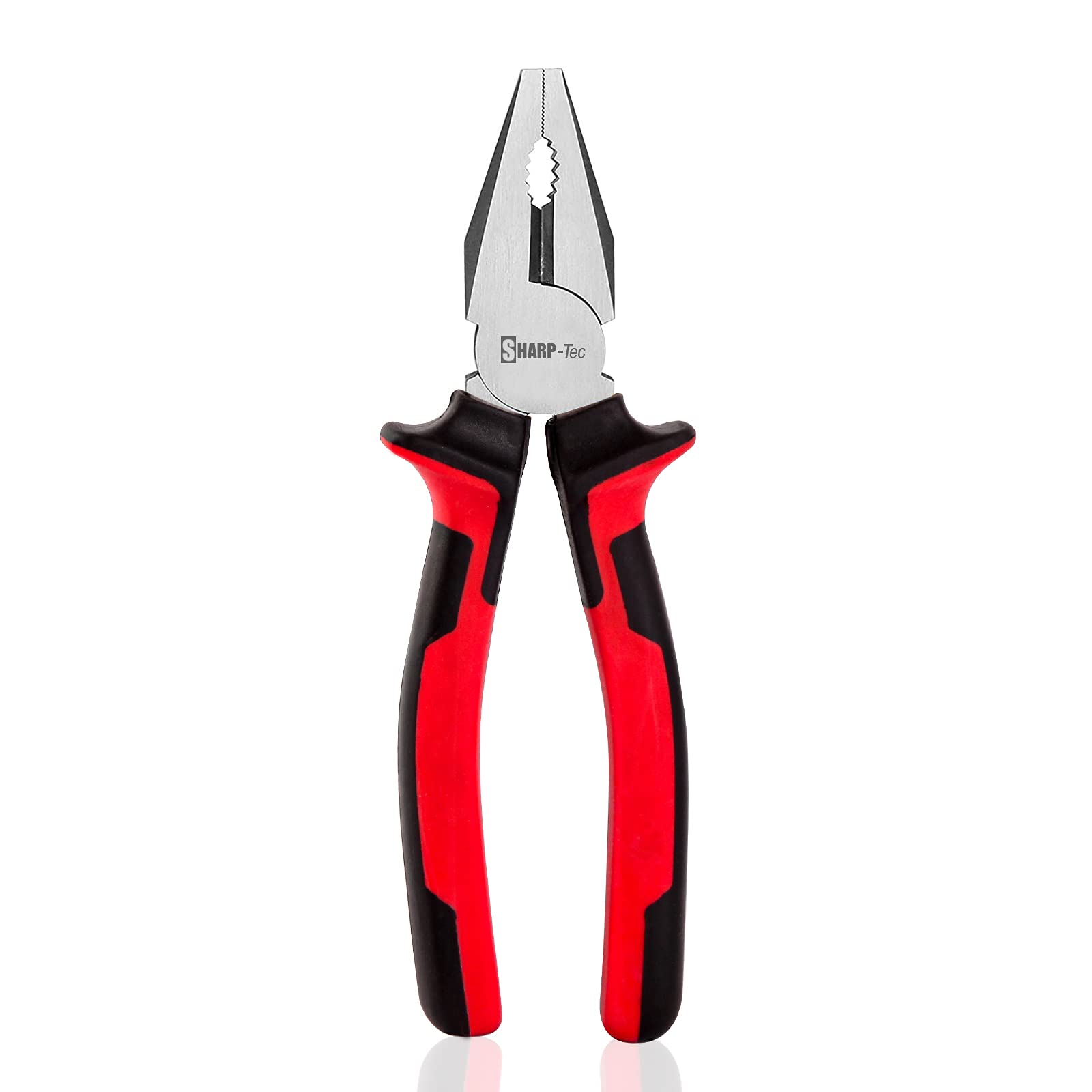 Sharp-tec Combination Pliers 180mm, 7-inch Multifunction for Wire Cutting/Crimping/Twisting/Pulling/Nails Removing, Wire Pliers for Home Repair & Plumbing