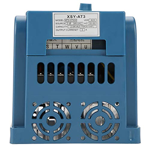 Adjustable-Frequency Drive, 1pc 380VAC 3A Variable Frequency Drive VFD Speeds Controller for 3-phase 0.75kW AC Motor for Spindle Motor Control SVD-PS Series - Thumbnail 5