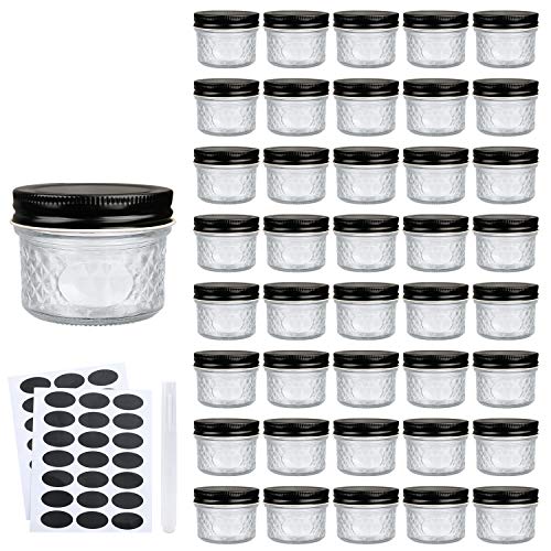 Gojars Hexagon Glass Jars 4oz Premium Food-grade. Mini Jars With Lids For  Gifts, Wedding Favors