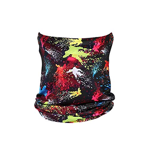 WERFORU Halstuch Für Herren, Gedruckt Kopftuch Schlauchtuch Balaclava Sport Kopfbedeckung Stirnband Gesicht Bandana Hals Sturmhaube zum Radfahren Angeln Laufen Outdoor Kopftuch UV Widerstand