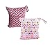 CZCCZC 2 pcs Travel Baby Waterproof Washable Reusable Wet and Dry Cloth Diaper Organizer Bag (p14)
