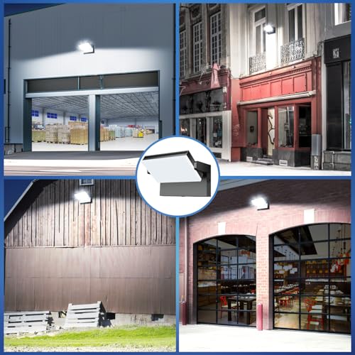 ledmo 150W Outdoor LED Spotlight 17000 lm, 360°, Cool White 6000K, IP65 | 17000 lm cool white 6000 K light for large areas; 360° panel and black aluminium body, ideal for garage and workshop