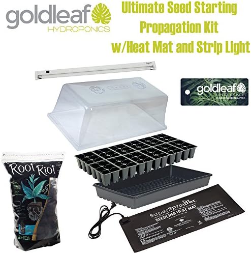 Ultimate Seed Starting Propagation Kit w/ Heat Mat, T5 Light, Humidity dome +