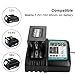 Energup Compatible with Makita DC18RC Li-Ion Battery Charger with LED Screen for 14.4V-18V Lithium ion Battery BL1815 BL1830 BL1840 BL1850 BL1430 BL1440 BL1450
