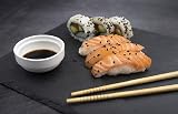EXZACT 5 Pairs Natural Bamboo Chopsticks Gift Set Handmade Box Japanese Style view 5