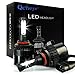 LED Headlight Bulbs All-in-One Conversion Kit - HB3 9005 2Pcs 8000Lm 6000k Cool White with Super Bright - 2 Year Warranty