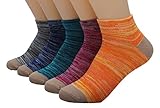 Galsang Women’s 5 Pack Casual Cotton Ankle Sock Colorful #A506 (short color2)
