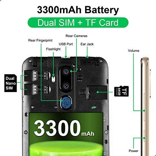 OUKITEL C12 Smartphone Libre, 6.18