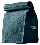 Colony Co. Lunch Bag | Waxed Canvas | Durable | Biodegradable | Deep Sea Blue | For Men, Women & Kids