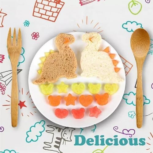 Comdima Infantil Molde De Corte Pão Frutas Sanduíche Dobrado