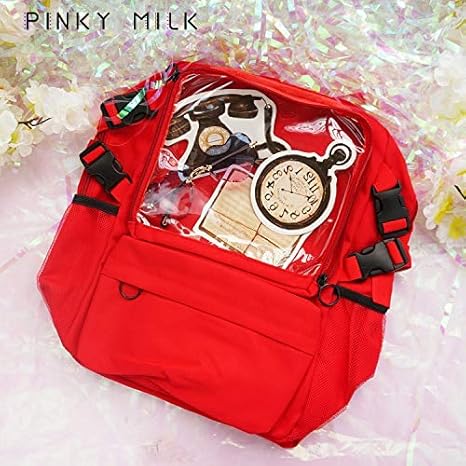 Amazon 韓国ロリータ少女透明バックパック Itabag Diy バッジ人形通学和風学生通勤バッグショルダーバッグハンドバッグ Only Bag コスプレ 仮装 通販