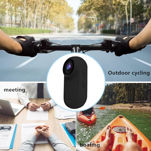 OBEST Cámara Deportiva Mini, Cámara de Acción, Visión Nocturna 1080P Wearable Action Body CAM, Kit de Cámara para Collar de Mascotas, Camara Corporal para filmar con Pantalla para Bicicleta, Viajes