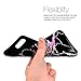 iPhone 7 Plus Case, iPhone 8 Plus Case, JAHOLAN Black Marble Design Sparkly Change Color Clear Bumper Matte TPU Soft Rubber Silicone Cover Phone Case for iPhone 7 Plus/iPhone 8 Plus