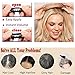 Clip in Toppers 9 Inch Synthetic Hairpiece Blonde