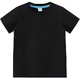 AMIYAN Toddler T Shirts Boys Girls Basic Tee Summer Cotton T-Shirts Crewneck Short Sleeve Shirts for Kids 2-7Y