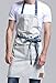 VANTOO Denim Artist Chef Kitchen Apron with Pockets for Men Women, Jean Painting Apron, Gift for Him and Her, Dad and Mom
