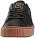 PUMA Women's Basket Platform Core Sneaker, Puma Black-Puma Black,6 M US